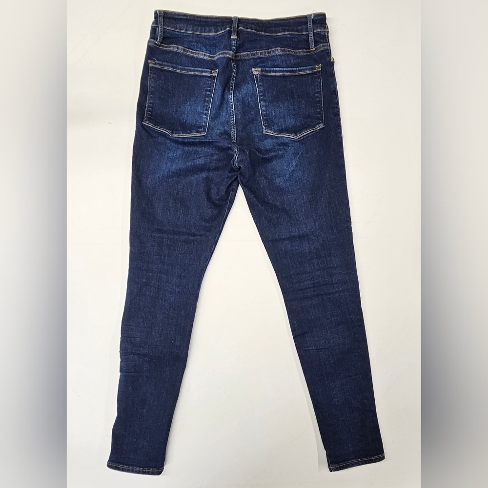 Frame  Jeans Le High Skinny Ankle Blue Denim Jeans Size 2 - Picture 8 of 10